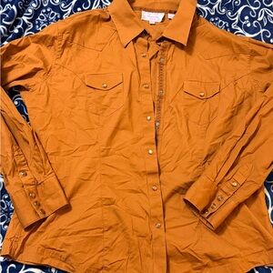 Vintage Panhandle Slim Tan/Brown button up